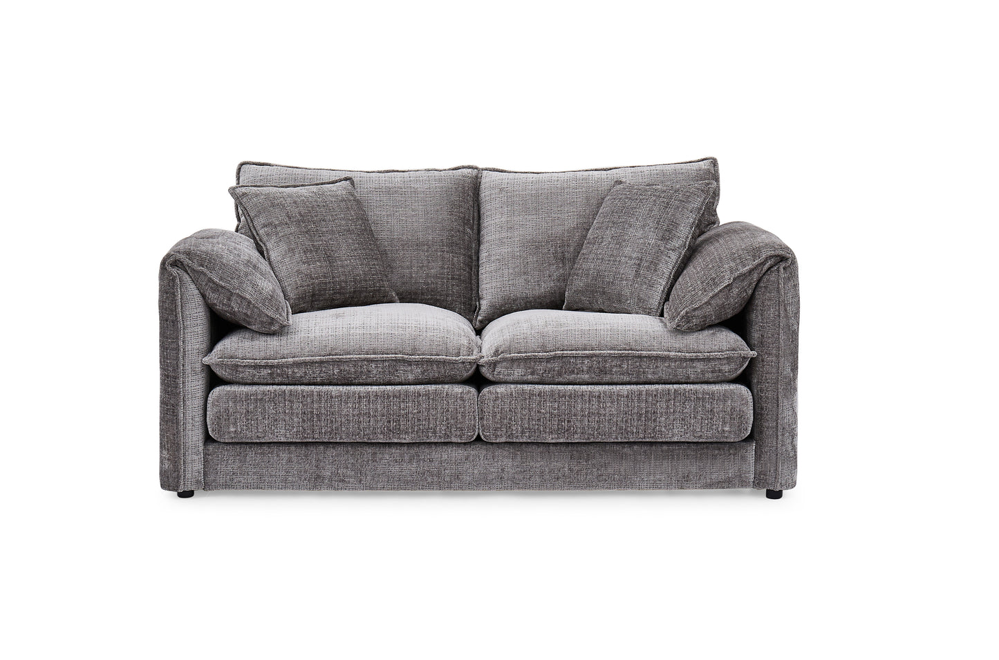 Solaya Grey Fabric 2 Seater Sofa