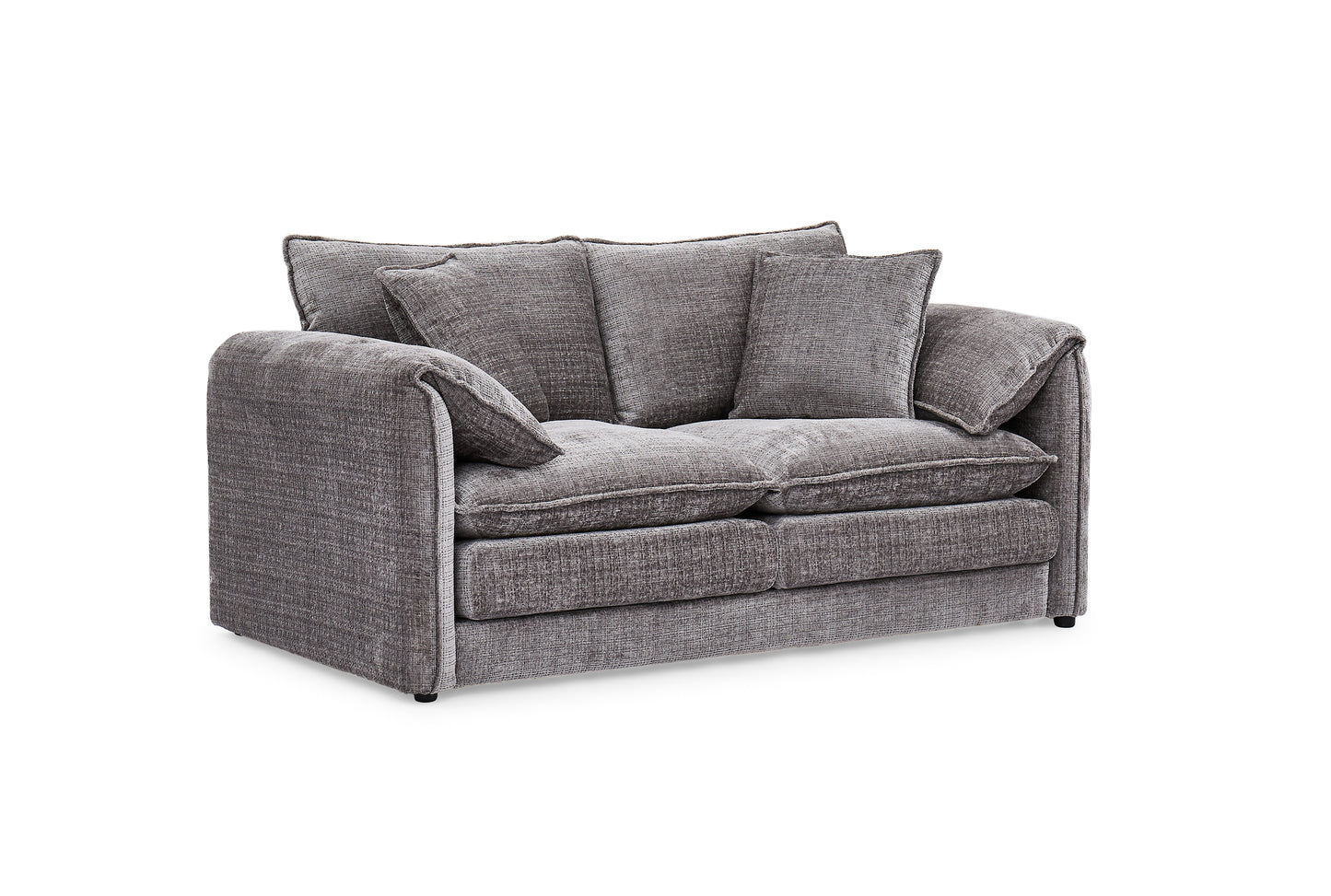 Solaya Grey Fabric 2 Seater Sofa