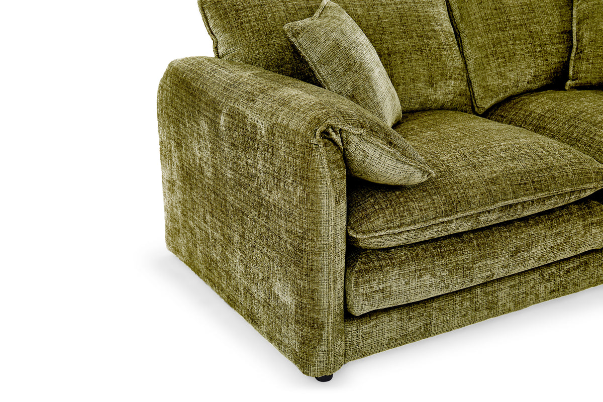 Solaya Green Fabric 3+2 Sofa Suite