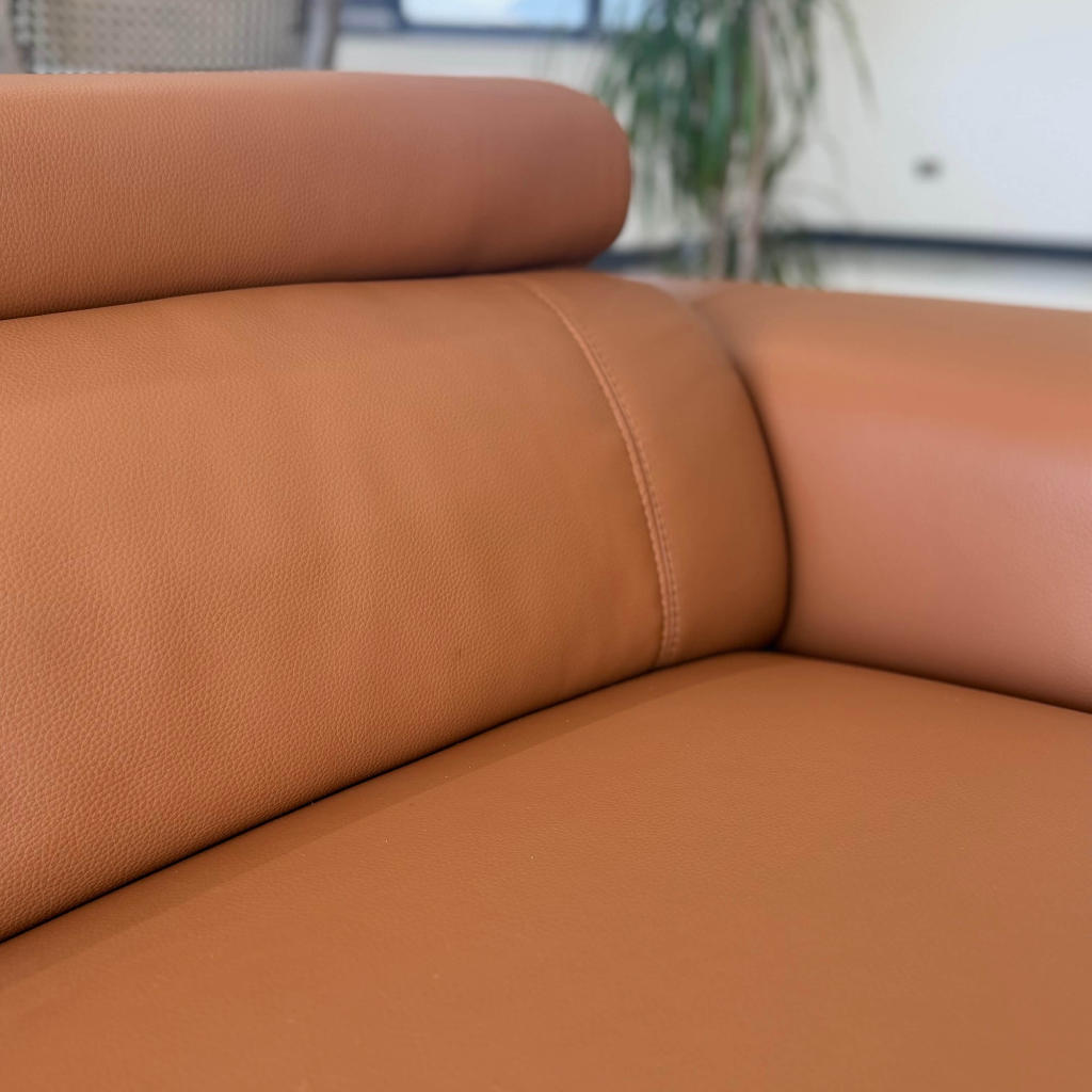 Somerville Electric Recliner Tan Leather 2 Seater Sofa