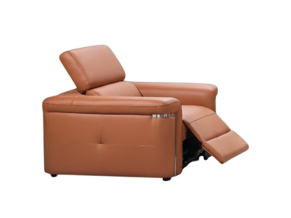Somerville Electric Recliner Tan Leather Armchair