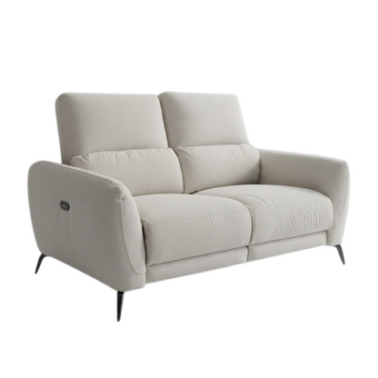 Sorrento Electric Recliner Beige Fabric 2 Seater Sofa