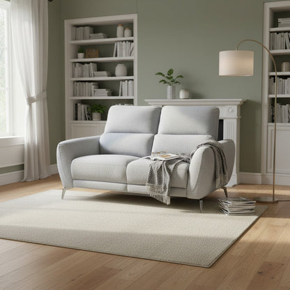 Sorrento Electric Recliner Grey Fabric 2 Seater Sofa