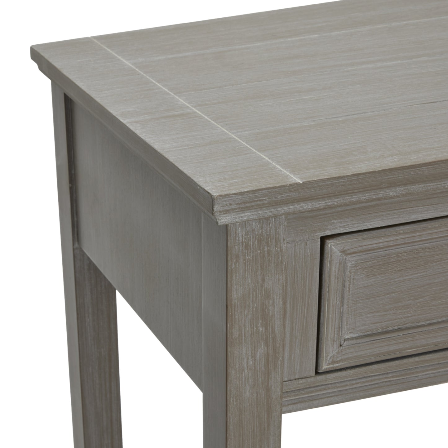 Luxury Serene Four Drawer Grey Wood Console Table