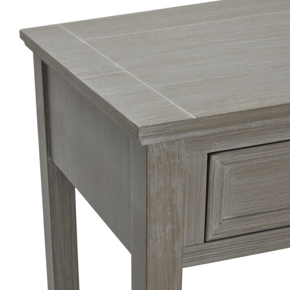 Luxury Serene Four Drawer Grey Wood Console Table