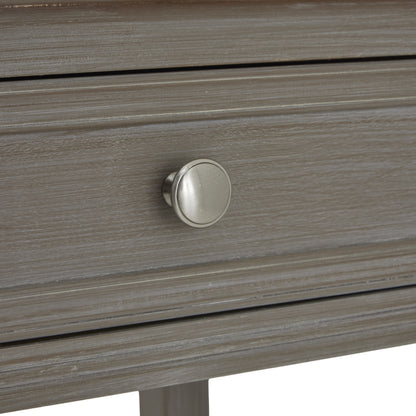 Luxury Serene Four Drawer Grey Wood Console Table