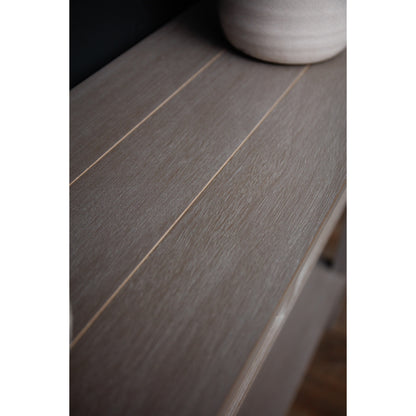 Luxury Serene Two Drawer Grey Wood Console Table