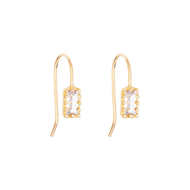 Thea Cubic Zirconia Fish Hook Earrings