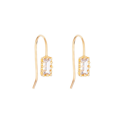 Thea Cubic Zirconia Fish Hook Earrings