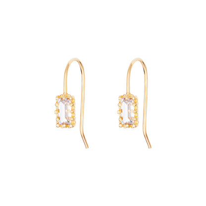 Thea Cubic Zirconia Fish Hook Earrings