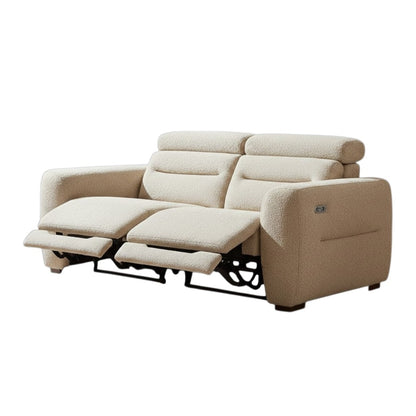 Tokyo Electric Recliner Beige Fabric 2 Seater Sofa