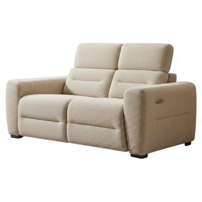 Tokyo Electric Recliner Beige Fabric 2 Seater Sofa