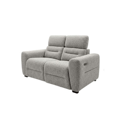 Tokyo Electric Recliner Grey Fabric 3 Seater Sofa