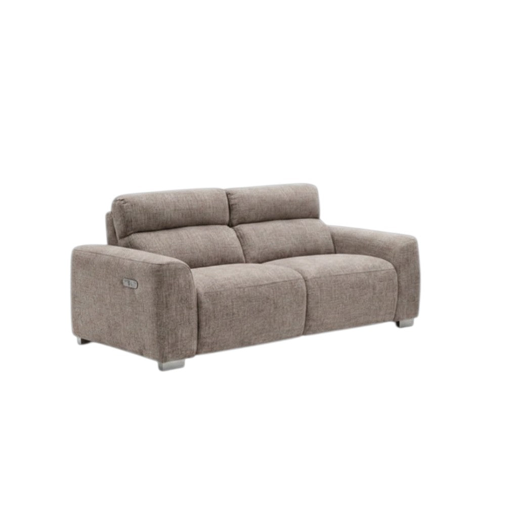 Toronto Electric Recliner Beige Fabric 3+2 Sofa Suite