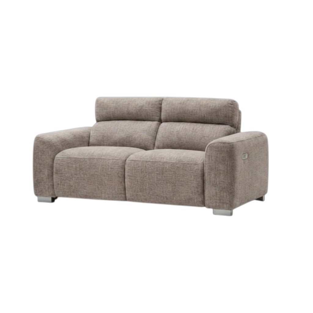 Toronto Electric Recliner Beige Fabric 3+2 Sofa Suite