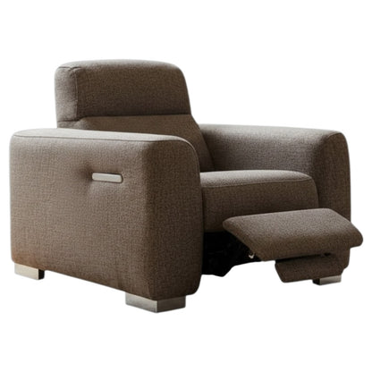 Toronto Electric Recliner Beige Fabric Armchair