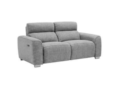 Toronto Electric Recliner Grey Fabric 2 Seater Sofa