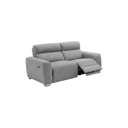 Toronto Electric Recliner Grey Fabric 3 Seater Sofa