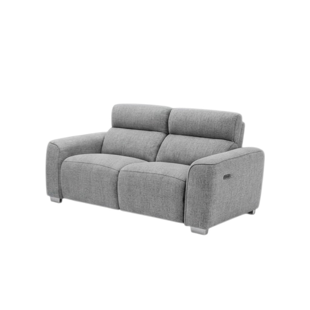 Toronto Electric Recliner Grey Fabric 3+2 Sofa Suite