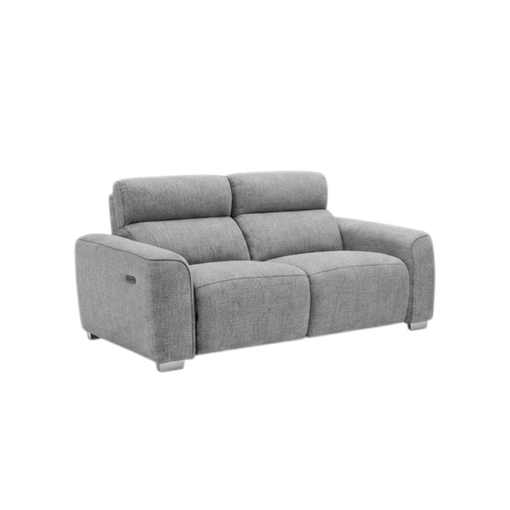 Toronto Electric Recliner Grey Fabric 3+2 Sofa Suite