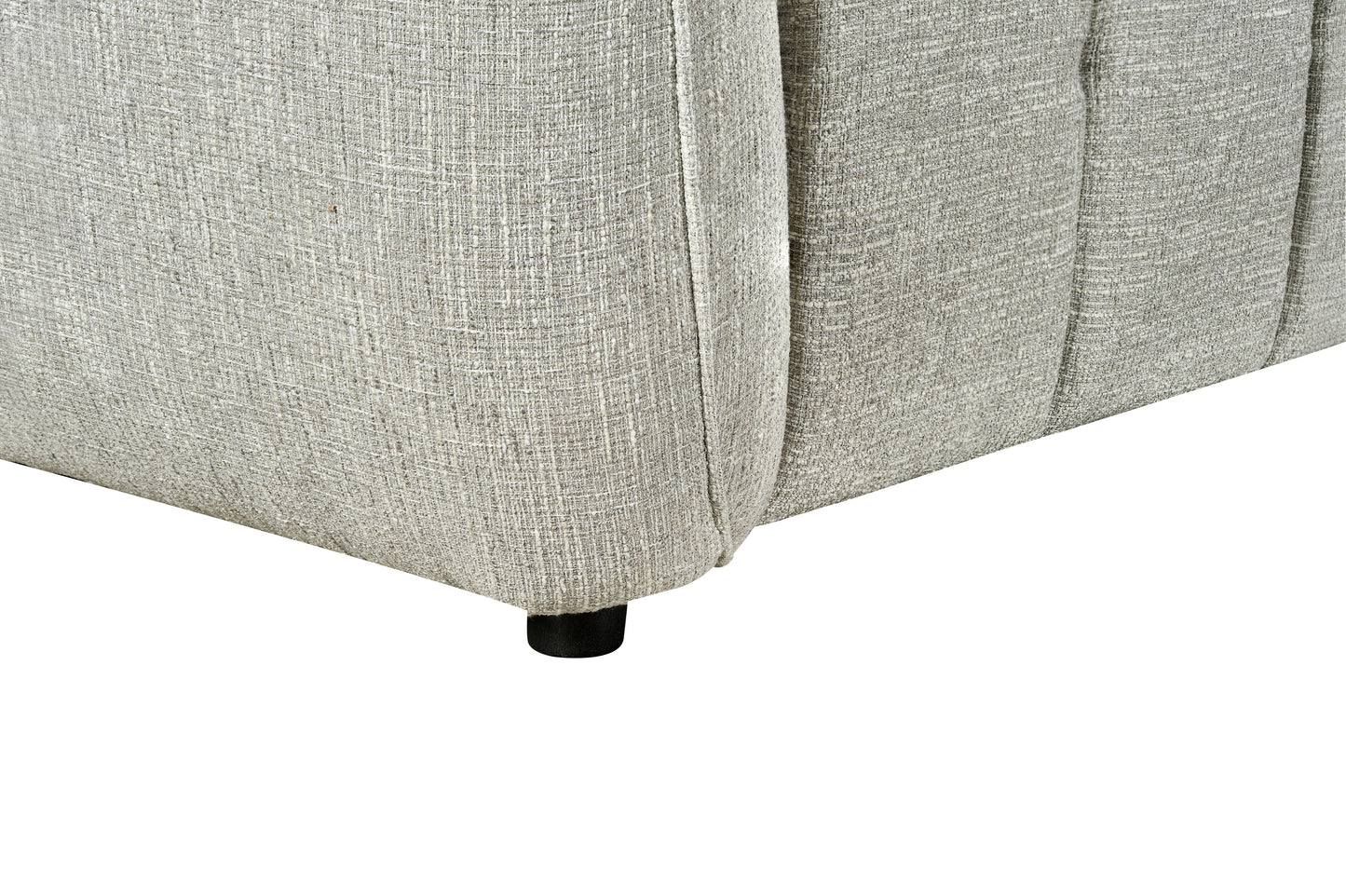 Turin Electric Recliner Silver Fabric Right Hand L-Shape Corner Sofa