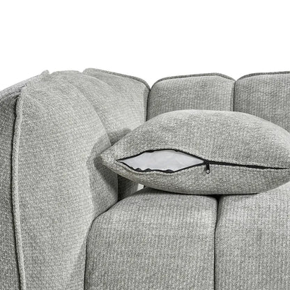 Venice Grey Fabric 2 Seater Sofa