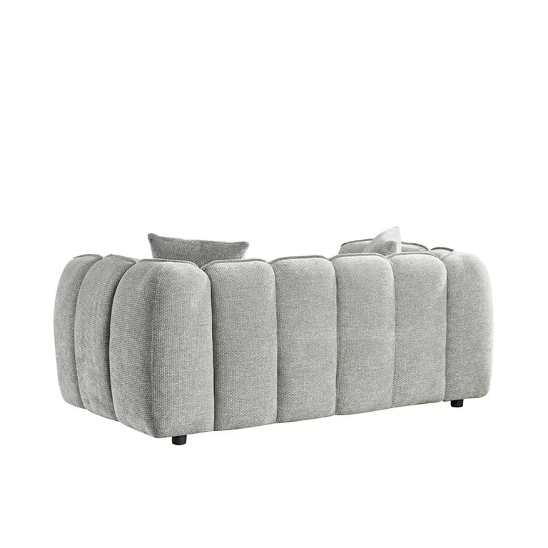 Venice Grey Fabric 2 Seater Sofa