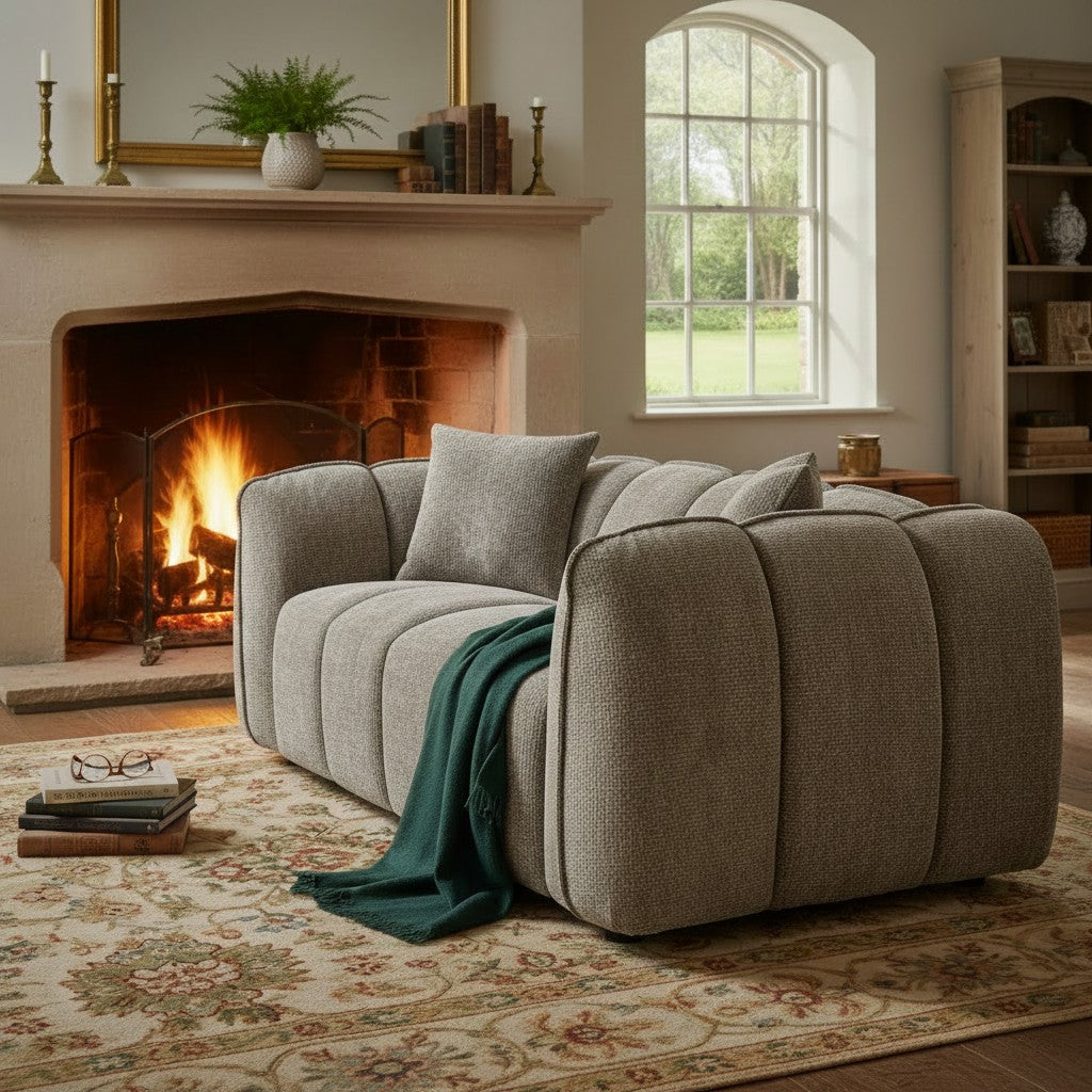 Venice Mocha Brown 2 Seater Sofa