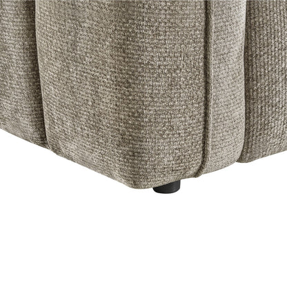 Venice Mocha Brown Fabric Armchair