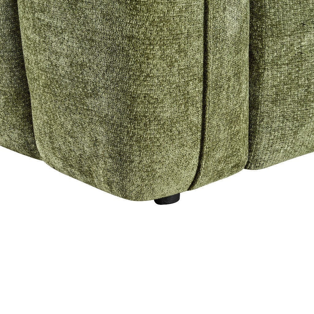 Venice Olive Green Fabric Armchair
