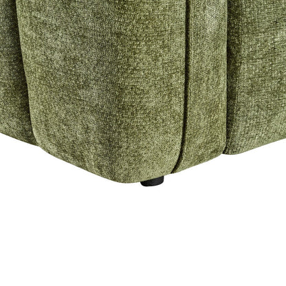 Venice Olive Green Fabric Armchair