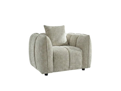 Venice Beige Fabric Armchair