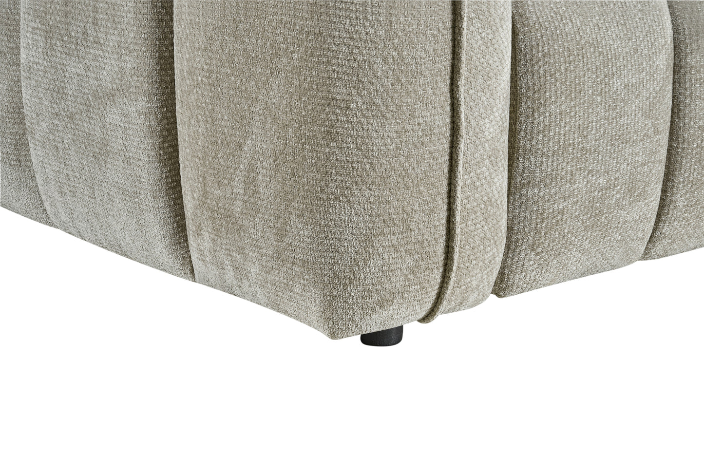 Venice Beige Cream Fabric 3 Seater Sofa