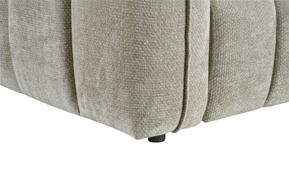 Venice Beige Cream Fabric 3 Seater Sofa