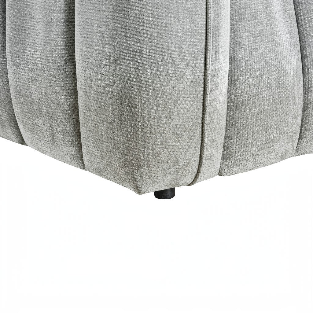 Venice Grey Fabric Armchair