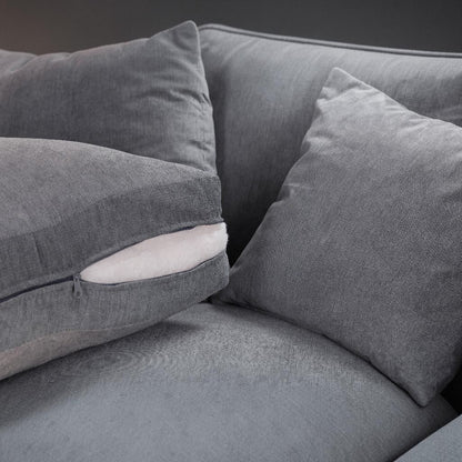 Windsor Fullback Grey Fabric 2 Seater Sofa
