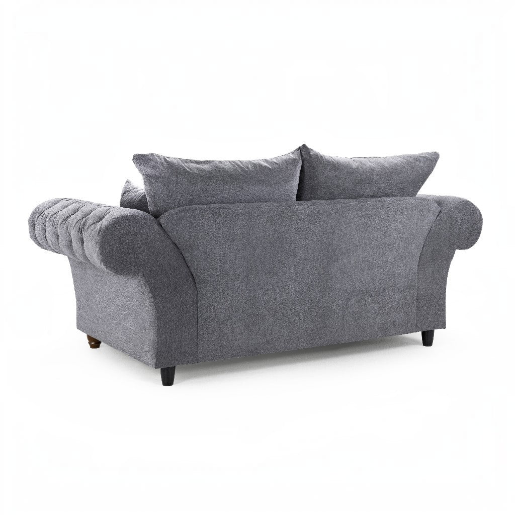 Windsor Fullback Grey Fabric 2 Seater Sofa