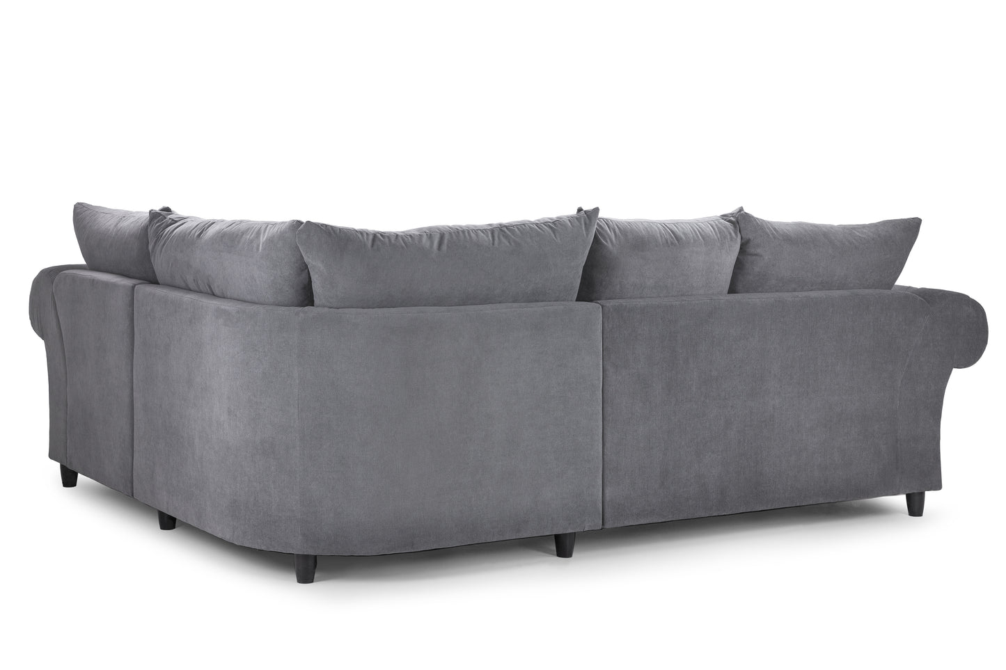 Windsor Fullback Grey Fabric Right Hand L-Shape Corner Sofa