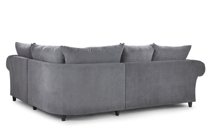 Windsor Fullback Grey Fabric Right Hand L-Shape Corner Sofa
