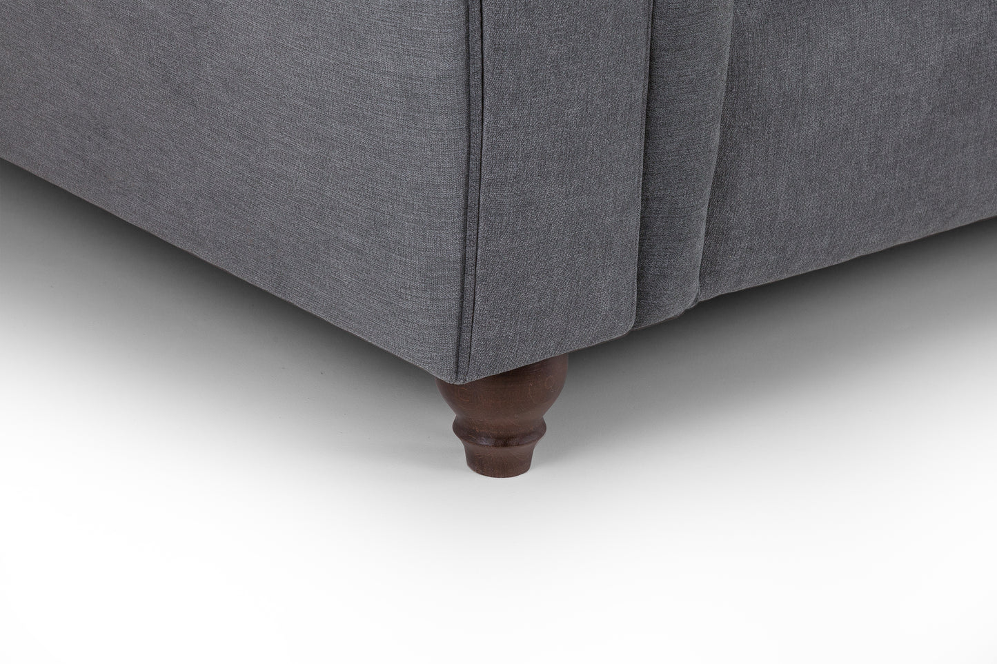 Windsor Fullback Grey Fabric Right Hand L-Shape Corner Sofa