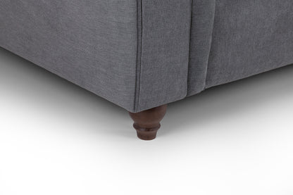 Windsor Fullback Grey Fabric Right Hand L-Shape Corner Sofa