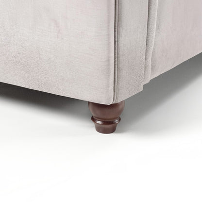 Windsor Fullback Stone Beige Fabric Left Hand L-Shape Corner Sofa