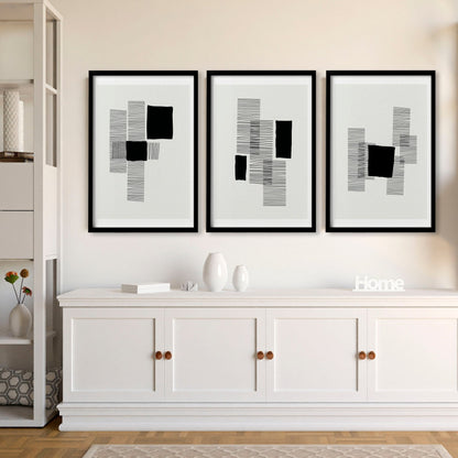 Abstract Art Painting | Set of 3 Abstract Wall art Prints