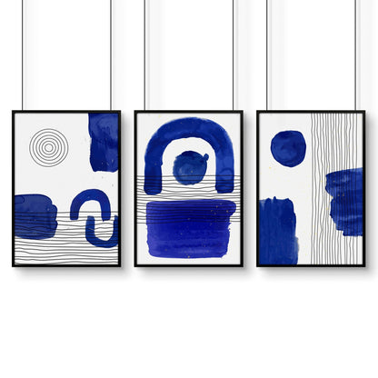 Abstract Art Wall Art | Set of 3 Abstract Wall art Prints