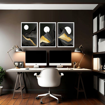 Abstract landscape | set of 3 wall art prints
