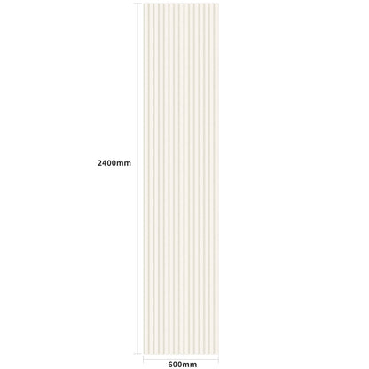 Acoustic Wall Panels in Off White Scallop with White Backing