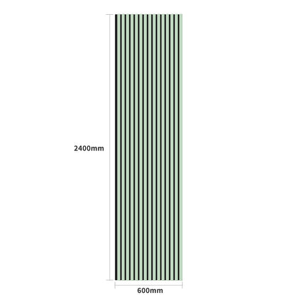 Acoustic Wall Panels In Pastel Green With Black Backing