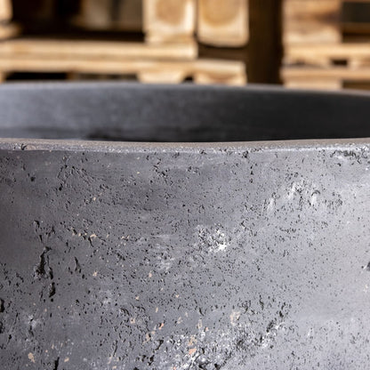 Aurella | Onyx Dusk – 70cm Extra Large Concrete Cylinder Planter – 199L Round Plant Pot