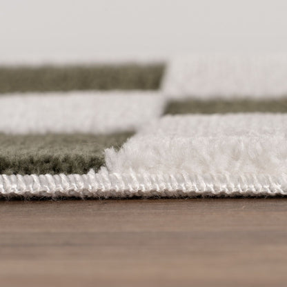 Loft Checkerboard Green Rug