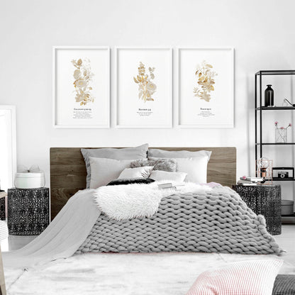 Christian modern art for bedroom | set of 3 wall art prints